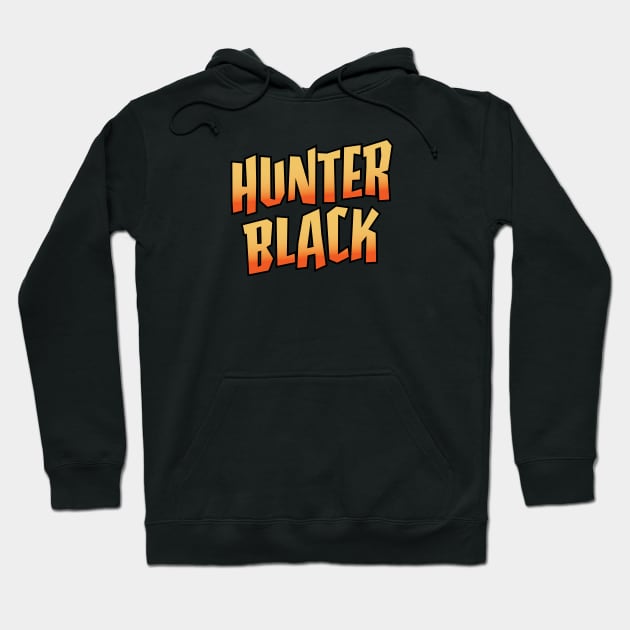 Hunter Black Logo Hoodie by RaygunTeaParty